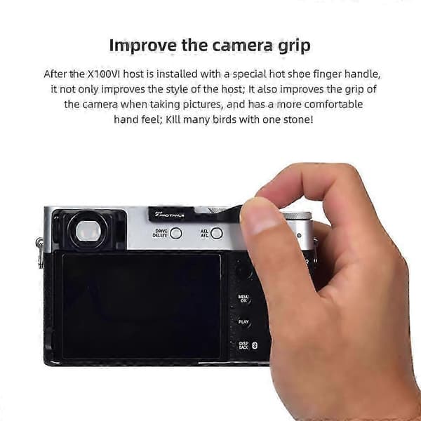 Tommelgrep med blitsskodeksel for Fujifilm X100-serien