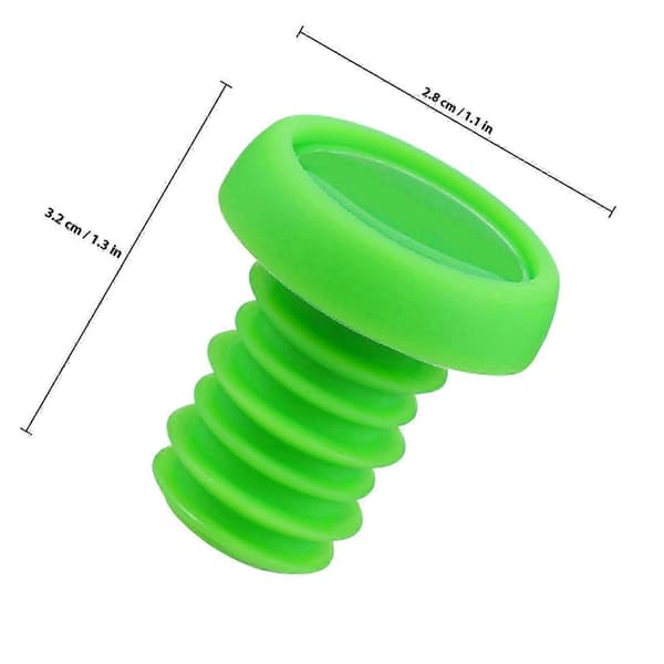 Fargerik Bar End Plug Universal Sykkelstyre End Plugs Caps 1Par Grønn
