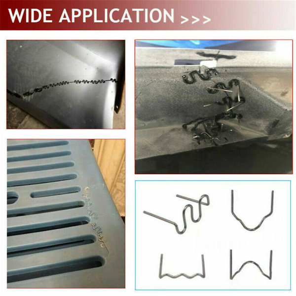 Varme hæfteklammer til plastsvejserreparation Varmsvejsning 0,6 mm/0,8 mm 100x Inscribed angle 0.8mm