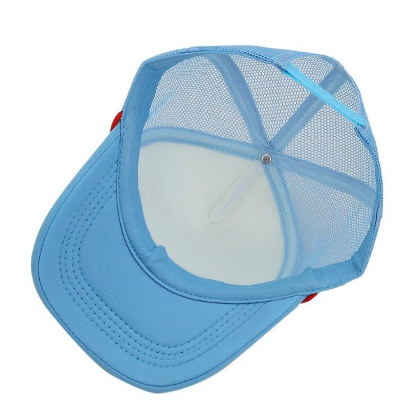 Stranger Things 4 Mesh Baseball Cap Snapback Solhatt for Menn og Kvinner Sky Blue