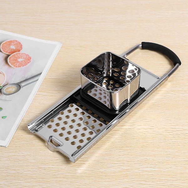 Spaetzle-maskine i rustfrit stål med komfortabelt gummigreb til dumplings og nudler