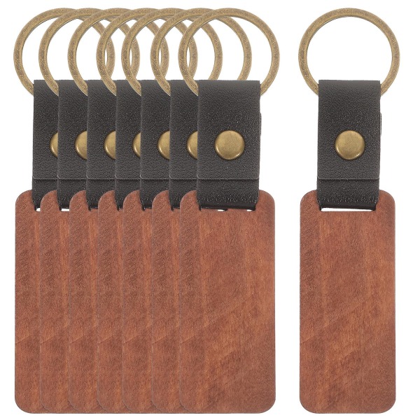 8 st tränyckelringar DIY bokstäver nyckelring hängen nyckelring tillverkning tillbehör