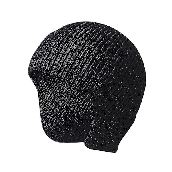 Mænd Kvinder Strikhue Vinter Varm Stretch Hue Øreklapper Hue Til Udendørs Arbejde Ski Charcoal Gray