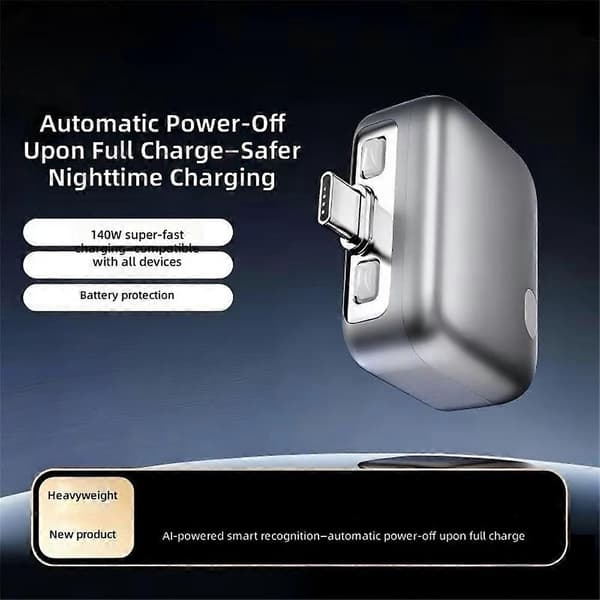 140W USB-C hurtiglading fulladet separator universell hurtiglading sikkerhetsadapter smart auto S