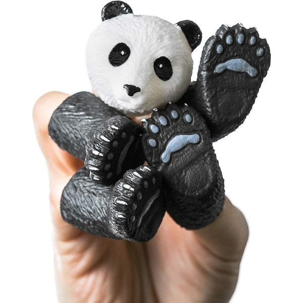 Panda Finger Puppet Set, Eläimet Nukketeatterin rekvisiitta, Uutuuslelut Oudot tavarat Lahjat