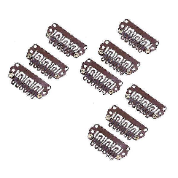 140 stk klips til parykk, klips i U-form, trykknappsklips i jern, metall, erstatningsklips for hår, kamklips for extensions, parykk, DIY-hårforlengelse