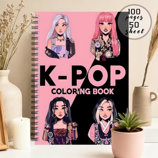 K-POP spiral notesbog til piger
