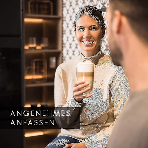 Design Latte Macchiato Glas (4 X 330ml) - Dubbelväggiga Glas Tillverkade Av Borosilikatglas