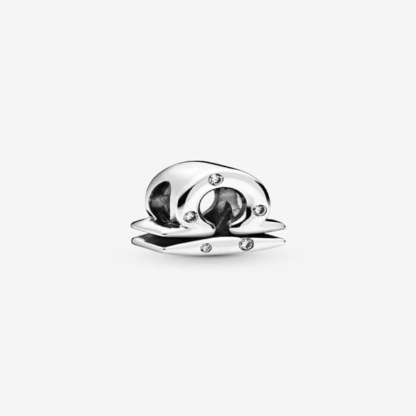 Pandora - Sparkling Libra Zodiac Charm - Sterling Silver