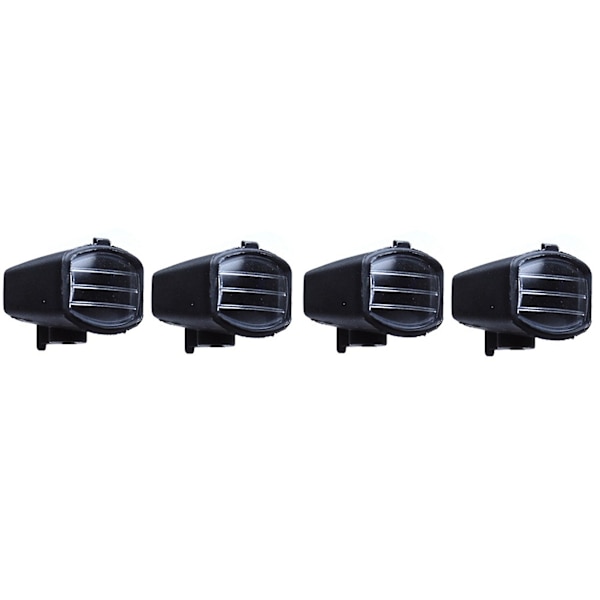12x 4 LED Vit Ljus med Lampskärm för 1/10 Traxxas RC Crawler Tillbehör RC Bildelar C