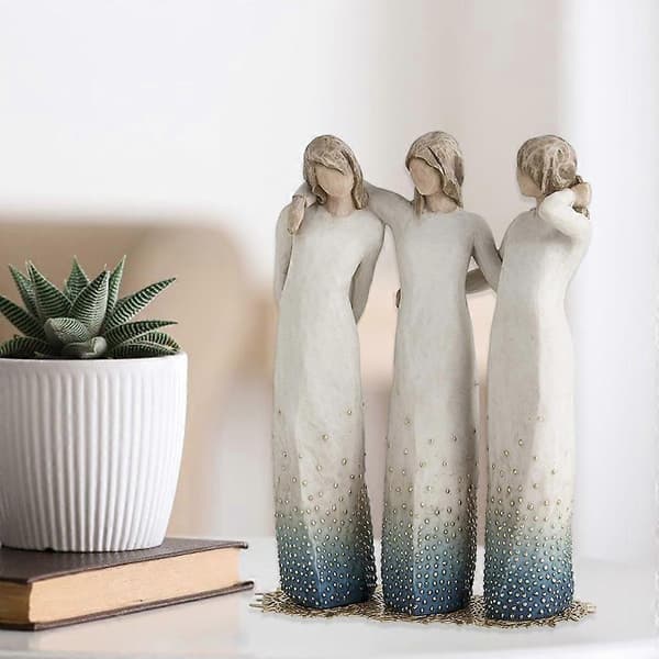 Tre systrar figur staty skulptur heminredning prydnad