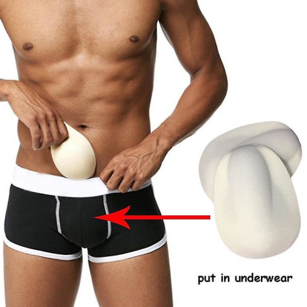 Men Brief Trunks Pouch Enhancer Cushion 3d Pad Underkläder Sexig Sponge Cup (ruipei)