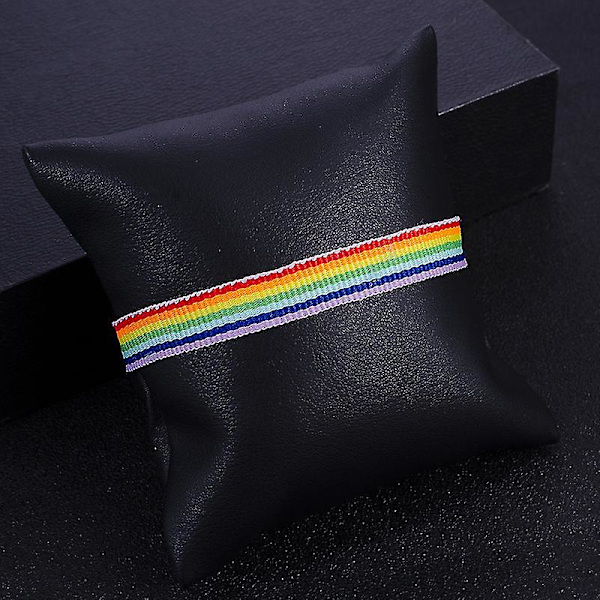6 stk. Regnbue Armbånd Mænds Armbånd Drenges Armbånd Lgbt Regnbue Armbånd