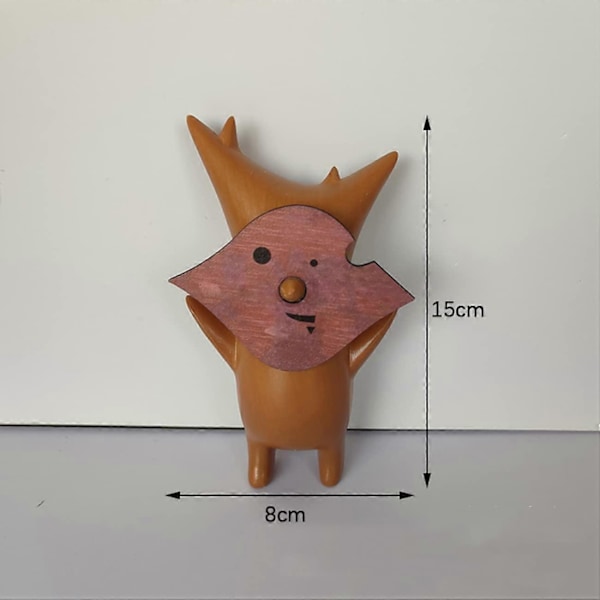 3 kpl Korok-animehahmoja Puusta Tehty Pieni Veistos Koriste Resin Käsintehty Peliharrastajille Pelihuoneen Koriste 3