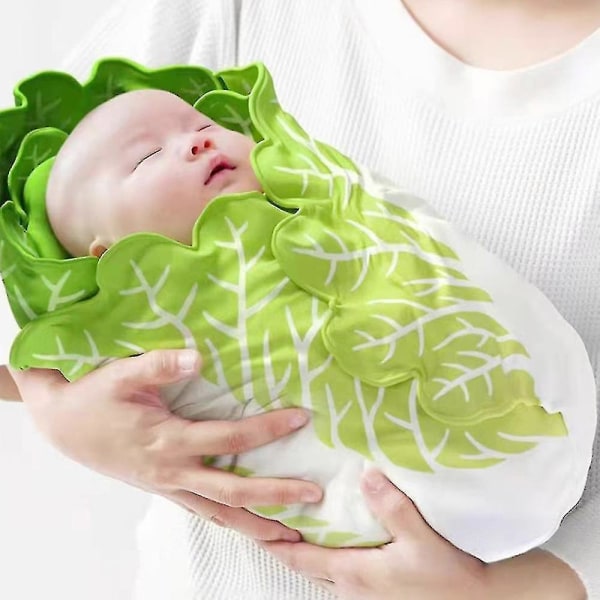 Newborn Baby Infant Burrito Kål Swaddle Tæppe Wrap Blød Eep Bag