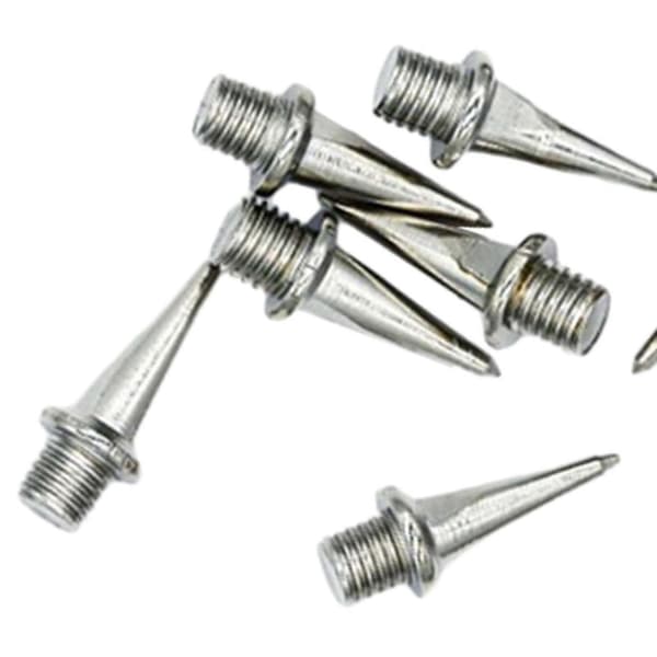 12 stk startblokk-pigger, banepigger i stål M4.8, løpeblokk-pigger for sprintere 13.5mm