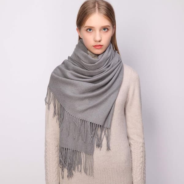 Tørklæder til kvinder Pashmina Sjal og Wraps til bryllupssjaler til kvinder Vinter[TT] Grey