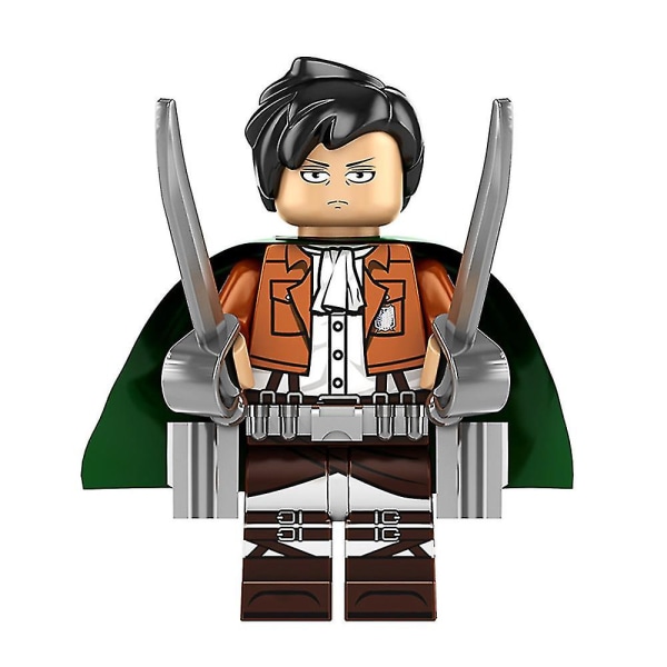 8pcs/set Attack On Titan Minifigure Building Blocks Assembled Action Figures Toys For Kids Gifts