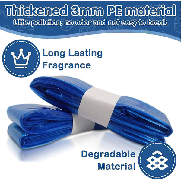 6/10 stk. blebleposer til blebøtte, maksimal kapacitet på 280 bleer, bleposer der passer til Angelcare, Tommee Tippee og Spross refillkassetter 6pcs