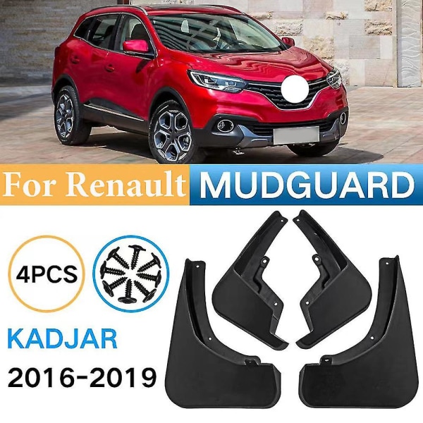Ny uppgradering bil stänkskydd för Renault Kadjar 2015 2016 2017 2018 2019 Stänkskydd Stänkskydd Fender stänkskydd Biltillbehör