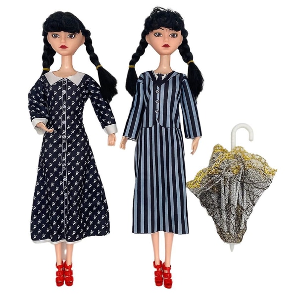 Wednesday Addams Family 11 Inch Doll Movable Joints C