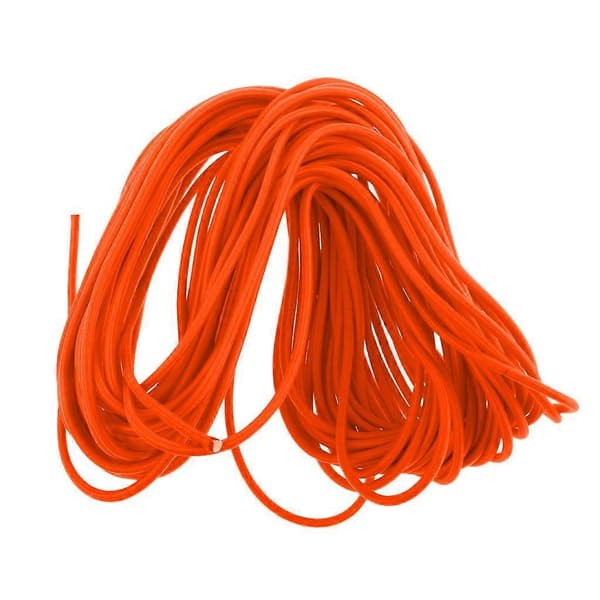 6 mm 1-50 meter stærk elastisk orange rund gummisnor reb modstandsdygtig 30m