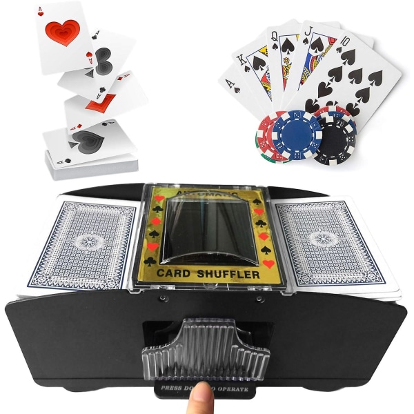 Automaattinen sekoituskone, pelaa pokerikortteja muovinen paristokäyttöinen automaattinen sekoituskone sekoitin