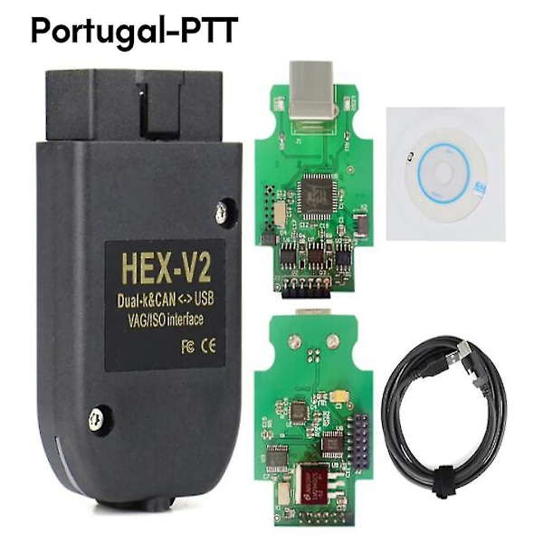 Vcds Hex X2 22.3 Hex Can Usb-gränssnitt Passar För Seat - Flerspråkig Atmega162+16v8+ft232rq Hex V2 Vag-usb 21.3 21.9