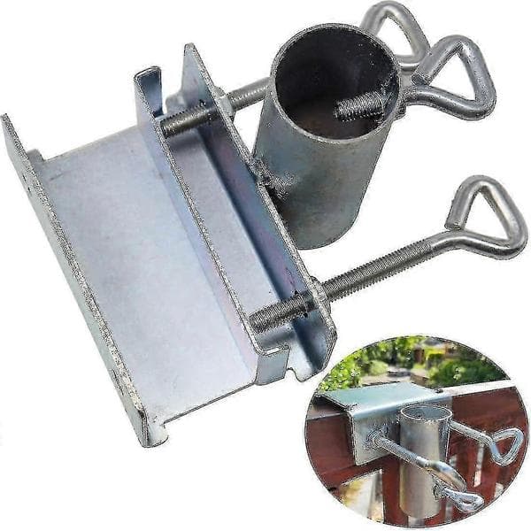 Plassbesparende paraplystativklemme for dekk/uteplass/båt