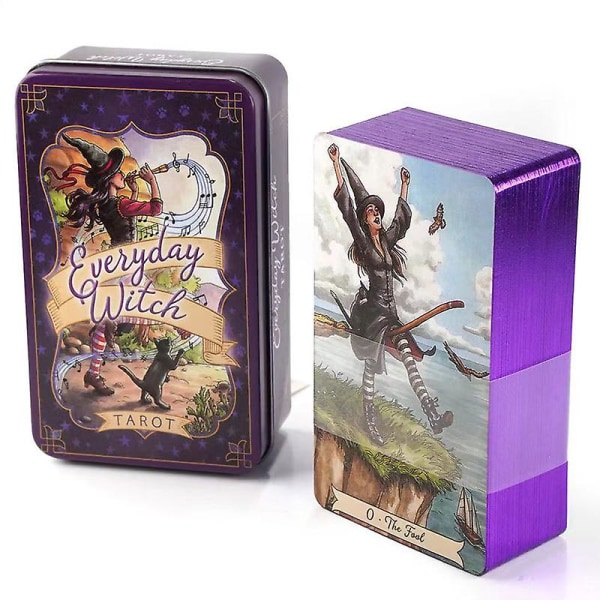 78kort Manara Tarotkort Skæbne Divination Familiefest Spillekort Spil Tarot Og Tin Box Forgyldt Kant Tarot Muligheder Papirguide