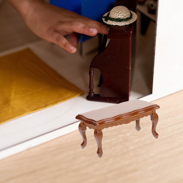 2 st miniatyrköksbord leksaker trähus docka möbler tillbehör