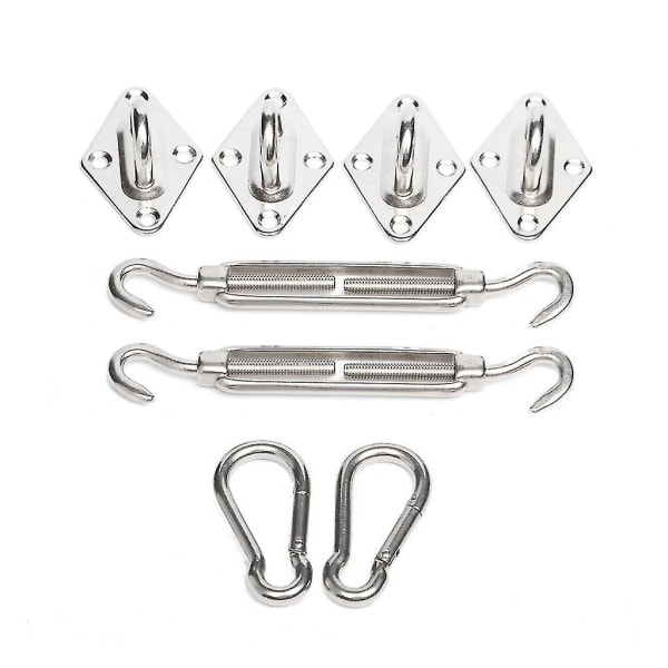 Awning Hardware Kit 8mm Shade Sail Installation Hardware Kit Anti-rust Stainless