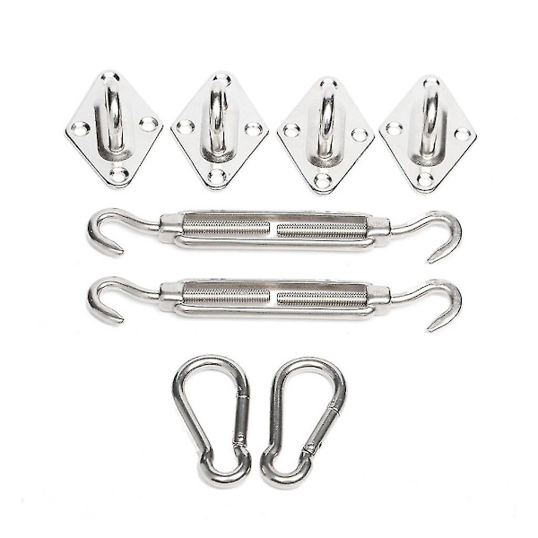 Markise Hardware Kit 8mm Skygge Sejl Installations Hardware Kit Anti-rust Rustfrit