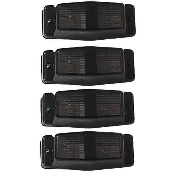 4 stk. Røgfarvede Hvide LED Front Grill Markeringslys til MAN Lastbil Dobbelt Brænder Indikatorlamper