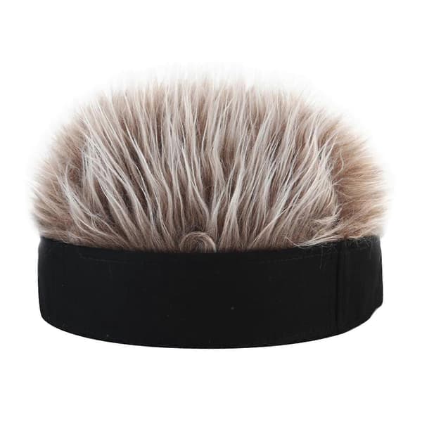 Herrehat Paryk Udendørs Vinter Skull Cap Uden Skygge Docker Hat Paryk Hat til Golf Black Coffee