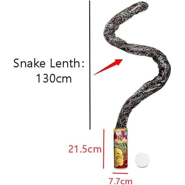 Säilykeperunalastu käärme Hankala lelu kepposia Magic -rekvisiitta Hauskoja Scream Box Pomppivat käärmeitä Aprillipäivänä ja Halloween-juhliin
