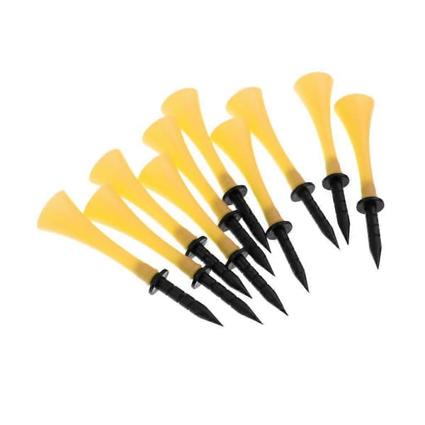 3x 10 stk. Golf Tees 83mm Trompetmønster til Golfspiller