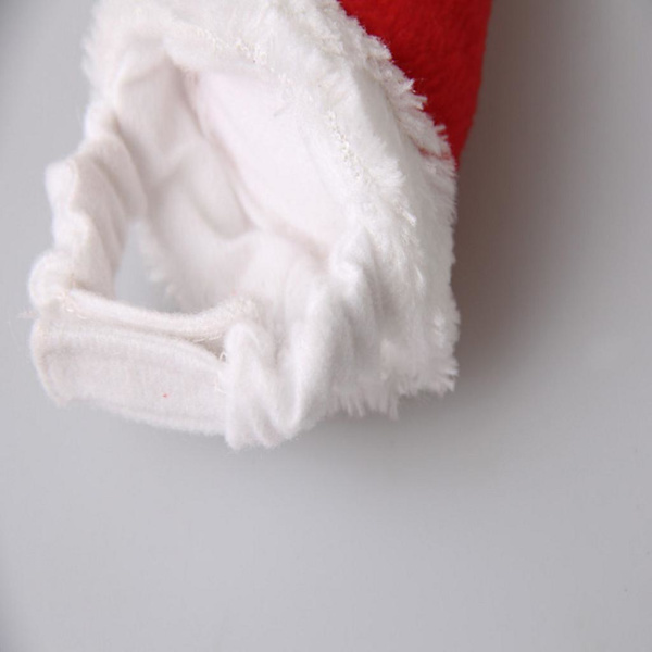 Kawaii Julhatt Hamster Santahatt Med Vit Pompom Justerbar Julhuvudbonad Iller Kanin Smådjurstillbehör