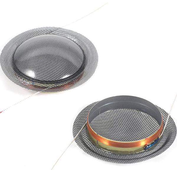 20,4 mm stemmespole sort horn tweeter silkemembran film diskant rund ramme Transparent 20mm