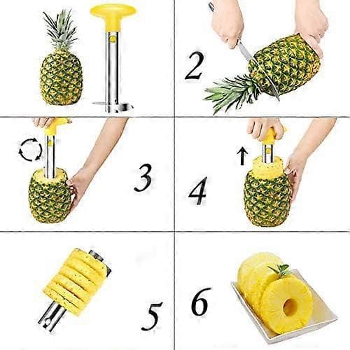 Ananas Skreller Rustfritt Stål Ananas Kjernefjerner Kutter