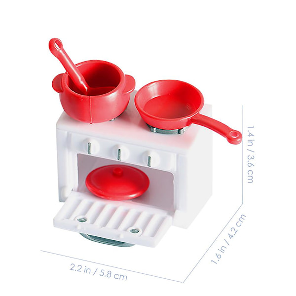 Dekoration Hem Barn Köksredskap Playset Leksakskök Matlagning Leksak Låtsas Kock Tillbehör Simulering Matlagning Leksak