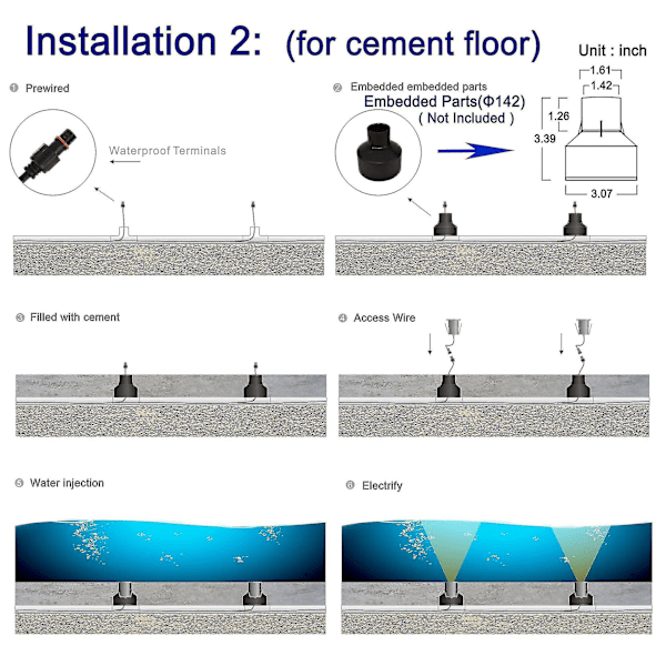 Underwater Bassenglys, 3w, 12v-24v Dc, ip68 Vanntett, rustfritt Stål Aluminium, for Nedgravde Bassenger Trinn Dammer Fontener Og Båter (kjølig Hvit