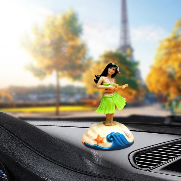 Hula-flicka Dashboard Bobbleheads Skakande Prydnad Figuriner Gåvor Dansande Leksak Hula-dansare Flicka För Hem Bil