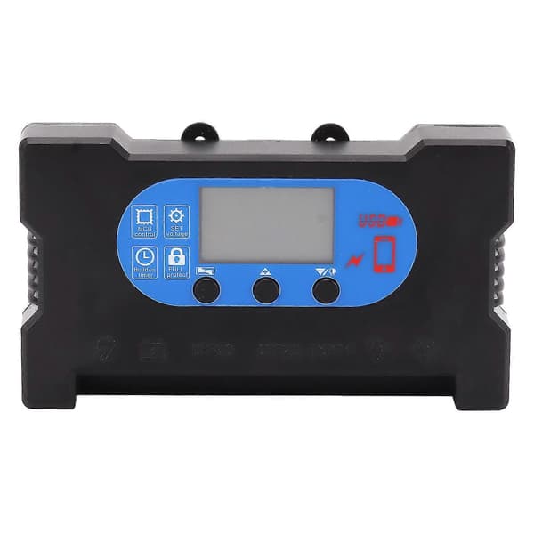 25-26 5V Solar Charge Controller Solpanel Opladningscontroller med Hurtig Opladning Dobbelt USB Type C Port 30A