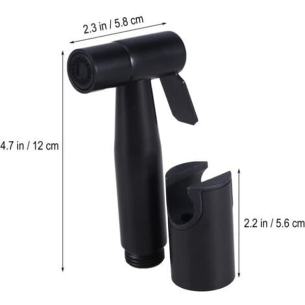 Grohe WC hånddusjhode med holder til baderom (matt sort) Black