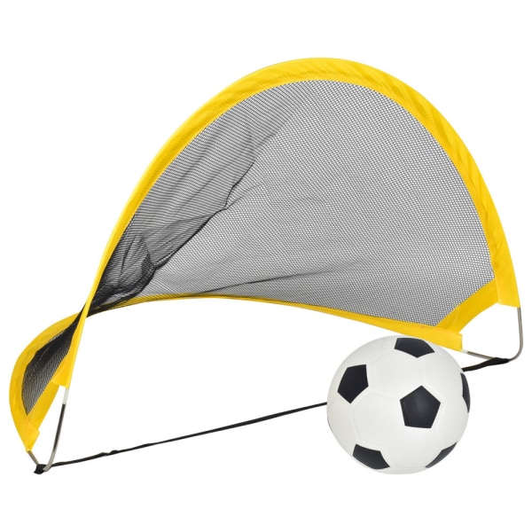 2PC sett Mini utendørs sammenleggbar barn barn fotball pop-up fotballmål gaver