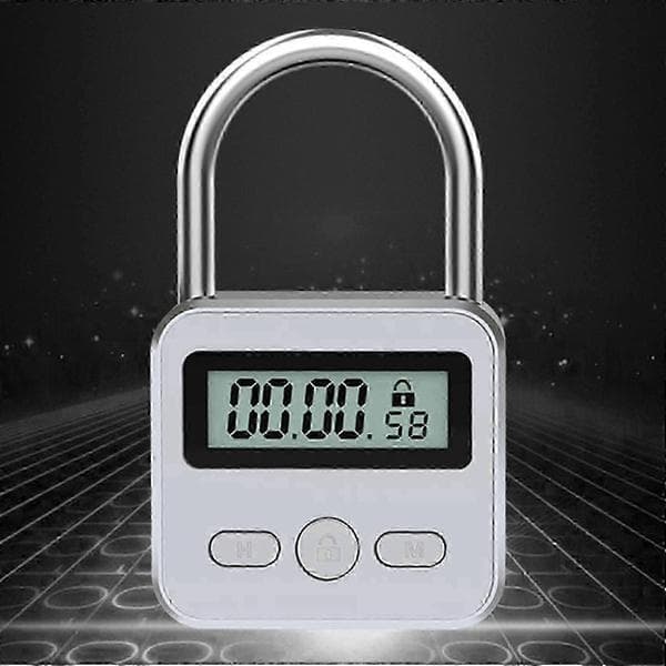 Metal Timer Lås LCD Tid 99 Timer Maks Timing USB Timer Hængelås - God