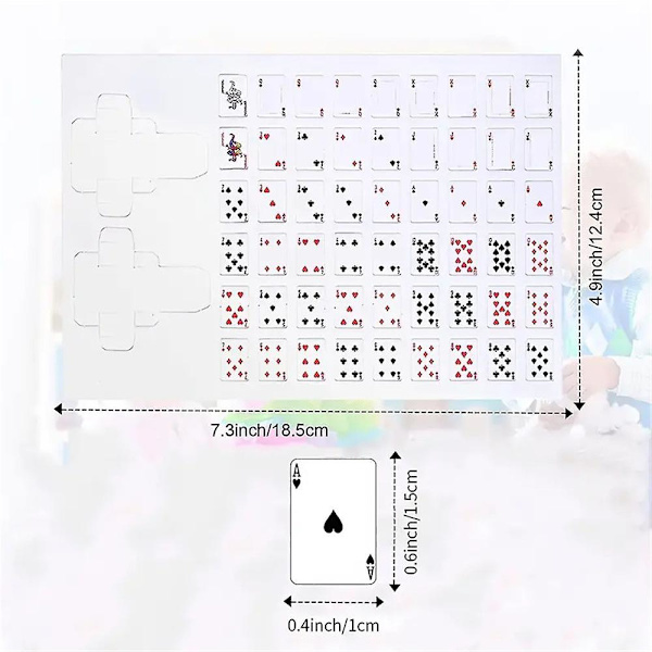 Mini Poker Kort Söt Liten Kort Förälder-barn Bordsspel Leksaker Trumpet Spelkortsgåvor 1PC
