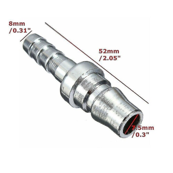 4x 8mm Gasslange Kobbermundstykke Quick Release Connector Til Autocamper