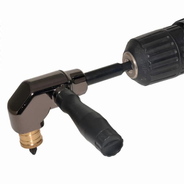 Vinkelrett Driver Socket Holder Adapter Erstatning Batch Head Hjørne Enhet Drill Skrutrekker Black